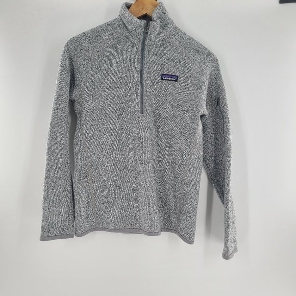 Patagonia Sweaters - PATAGONIA Womens Better Sweater 1/4 Zip Fleece Pullover-Size Small-Grey